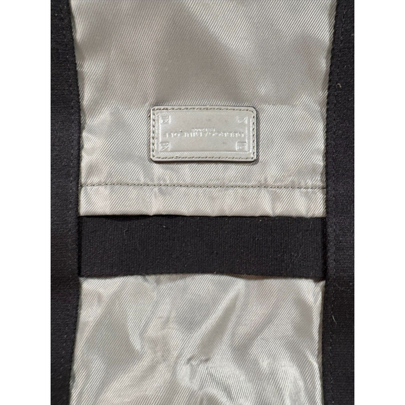 Rebecca Minkoff‎ Gym Weekend Bag Gray Nylon Black Canvas Trim Lightweight - Picture 5 of 10